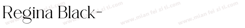 Regina Black字体转换
